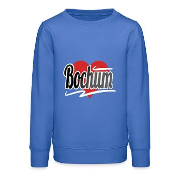 Bochum - Sweat ado bio Stanley/Stella - carolina blue - Devant - AI Model Teenager Male dark (155cm)