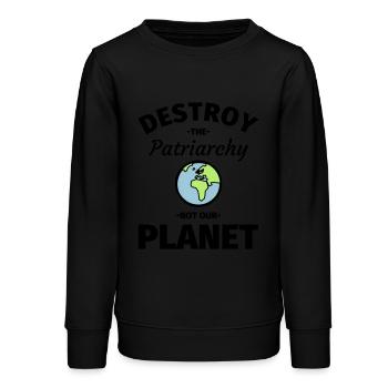 Feminismus Feministin - Teenager Organic Sweatshirt Mini Changer von Stanley/Stella - Schwarz - Vorne - AI Model Teenager Male light (155cm)