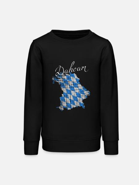 Dahoam in Bayern - Teenager Organic Sweatshirt Mini Changer von Stanley/Stella - Schwarz