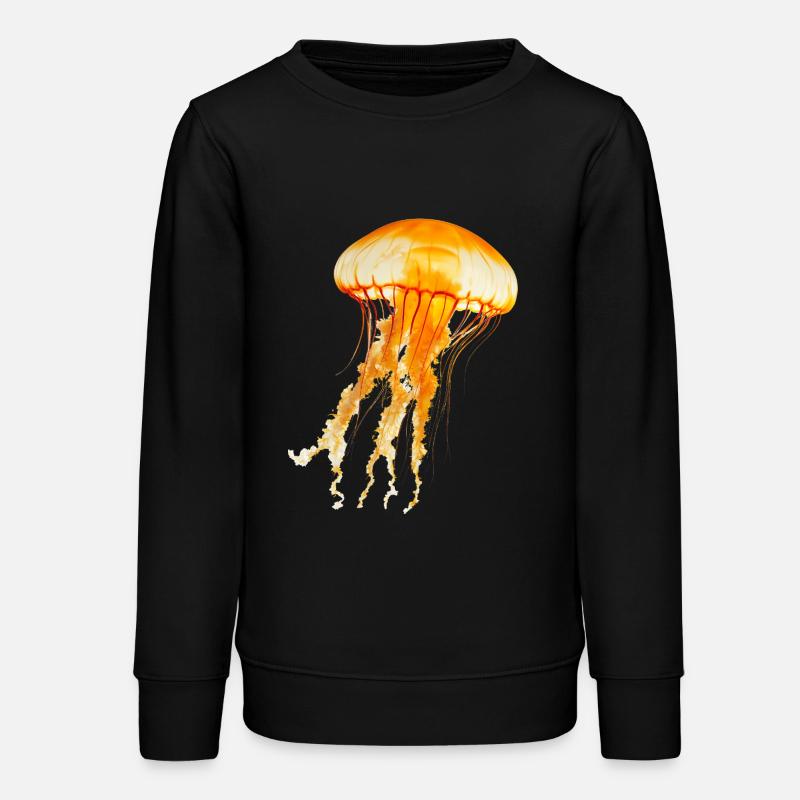 Jellyfish are impressive sea creatures - Teens Organic Sweatshirt by Stanley/Stella - black