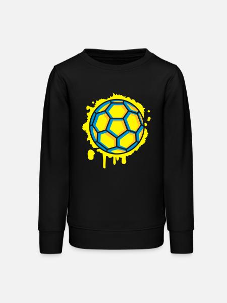 Handball Graffiti - Teenager Organic Sweatshirt Mini Changer von Stanley/Stella - Schwarz