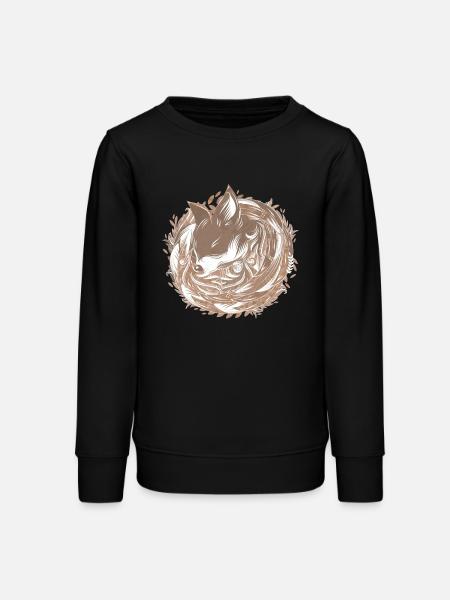 Fuchs im Fuchsbau - Teenager Organic Sweatshirt Mini Changer von Stanley/Stella - Schwarz