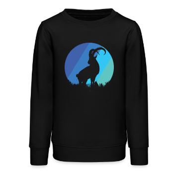 Capricorne - Sweat ado bio Stanley/Stella - noir - Devant - AI Model Teenager Male light (155cm)
