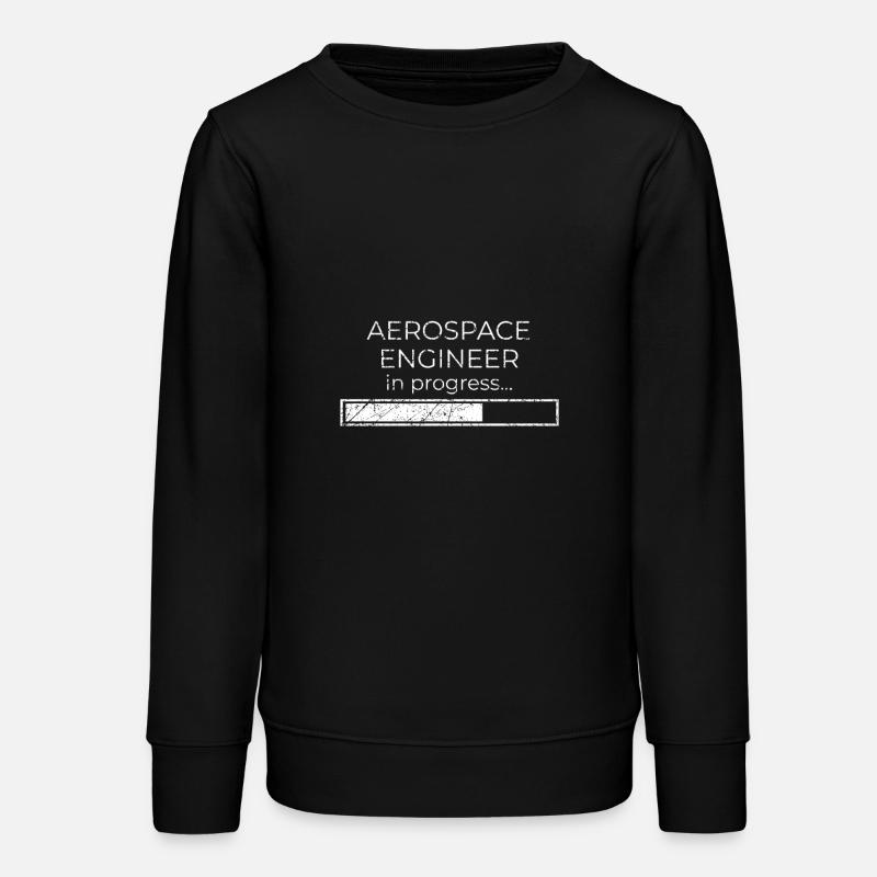 Aerospace engineer in progress - Teens Organic Sweatshirt by Stanley/Stella - black