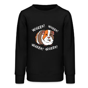 Meerschweinchen - Teenager Organic Sweatshirt Mini Changer von Stanley/Stella - Schwarz - Vorne - AI Model Teenager Male light (155cm)