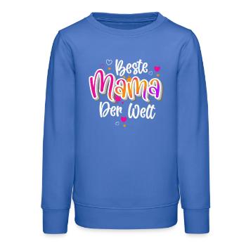 Beste Mama Der Welt - Teenager Organic Sweatshirt Mini Changer von Stanley/Stella - carolina Blue - Vorne - AI Model Teenager Male dark (155cm)