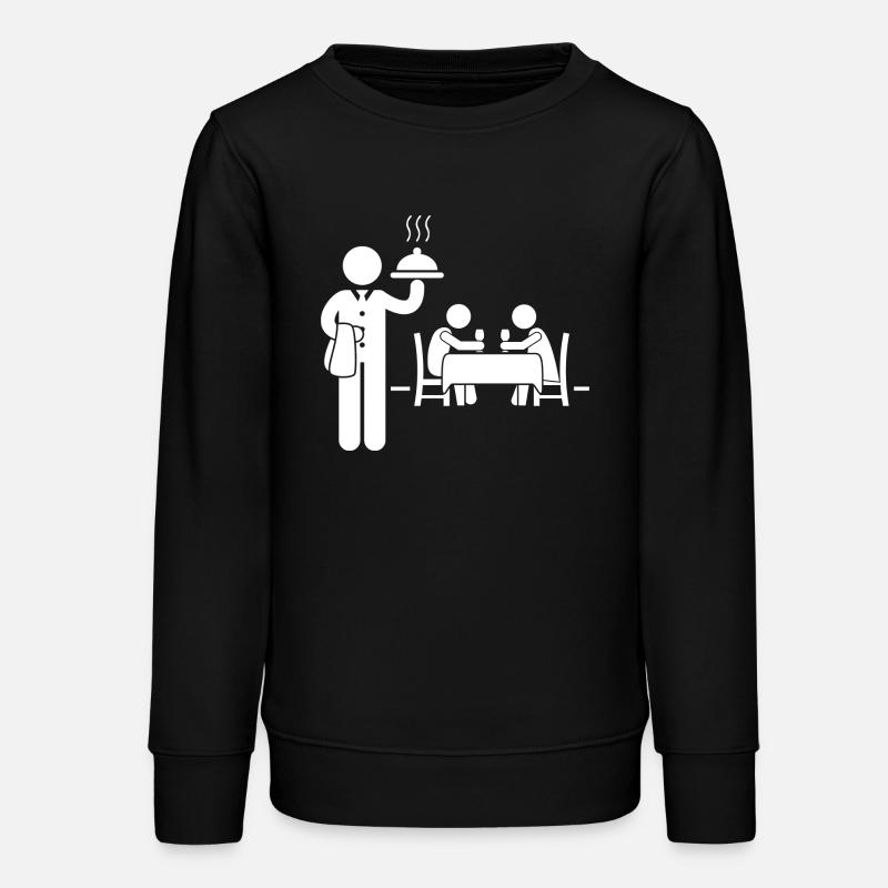 Serveuse Serveur - Sweat ado bio Stanley/Stella - noir