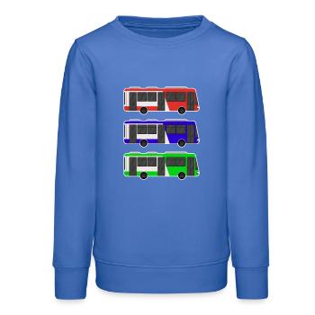 Bus - Teenager Organic Sweatshirt Mini Changer von Stanley/Stella - carolina Blue - Vorne - AI Model Teenager Male dark (155cm)