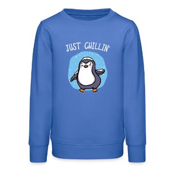 Kalt Schnee Pinguin Eis Cool Statement Tier Vogel - Teenager Organic Sweatshirt Mini Changer von Stanley/Stella - carolina Blue - Vorne - AI Model Teenager Male dark (155cm)