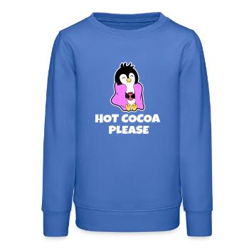 Antarctica Cold Penguin Statement South Pole Animal - Teens Organic Sweatshirt by Stanley/Stella - carolina blue - Front - AI Model Teenager Male dark (155cm)