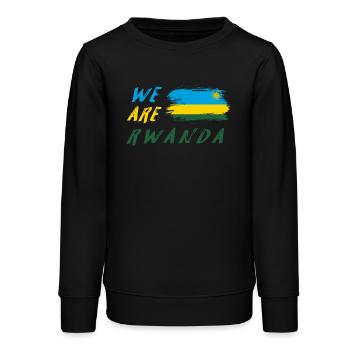 Wir sind Ruanda - Teenager Organic Sweatshirt Mini Changer von Stanley/Stella - Schwarz - Vorne - AI Model Teenager Male light (155cm)