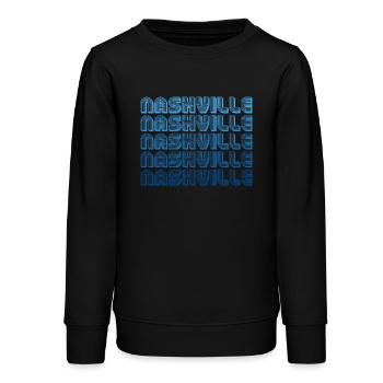 Nashville Repetition Logo - Teenager Organic Sweatshirt Mini Changer von Stanley/Stella - Schwarz - Vorne - AI Model Teenager Male light (155cm)