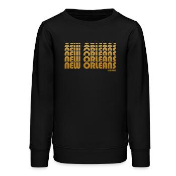 Nouvelle-Orléans Louisiane - Sweat ado bio Stanley/Stella - noir - Devant - AI Model Teenager Male light (155cm)