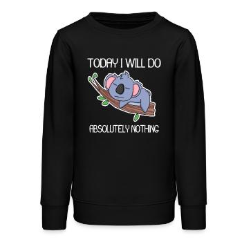 Lustiger Spruch lustige Sprüche - Teenager Organic Sweatshirt Mini Changer von Stanley/Stella - Schwarz - Vorne - AI Model Teenager Male light (155cm)