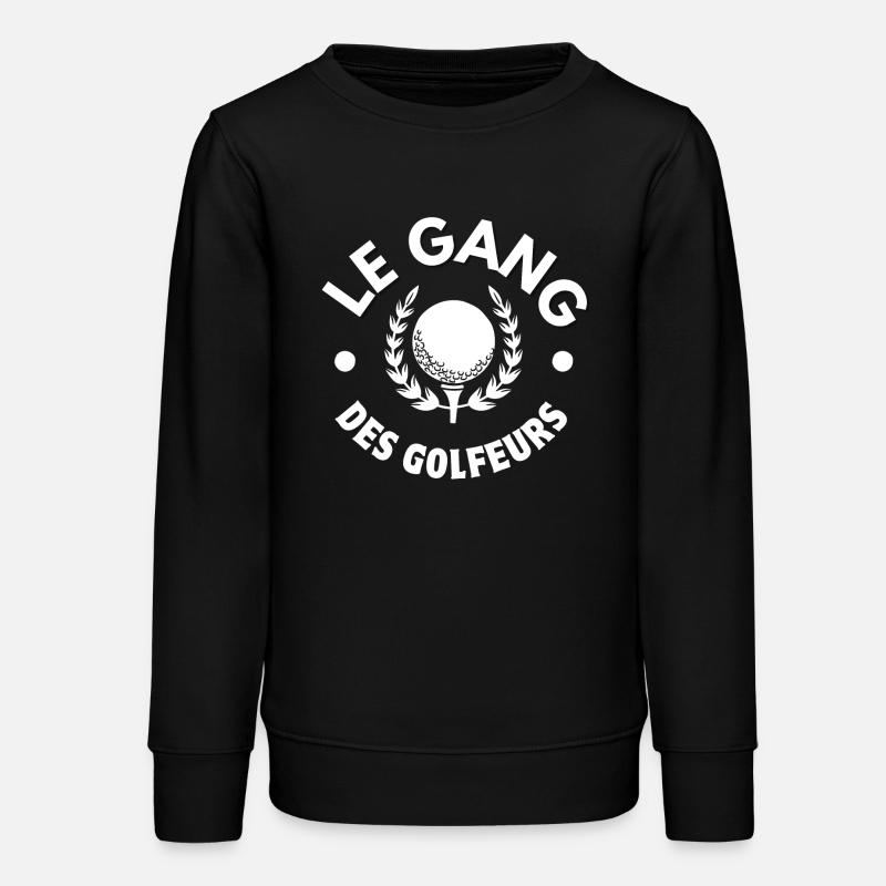 golf, fan de golf, golfeur - Sweat ado bio Stanley/Stella - noir