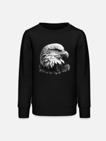 Weißkopfseeadler - Teenager Organic Sweatshirt Mini Changer von Stanley/Stella - Schwarz