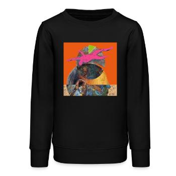 TRAUM - Teenager Organic Sweatshirt Mini Changer von Stanley/Stella - Schwarz - Vorne - AI Model Teenager Male light (155cm)