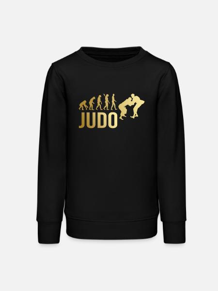 Judo Evolution - Teenager Organic Sweatshirt Mini Changer von Stanley/Stella - Schwarz