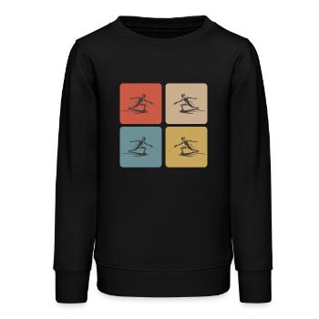 Fechten - Teenager Organic Sweatshirt Mini Changer von Stanley/Stella - Schwarz - Vorne - AI Model Teenager Male light (155cm)