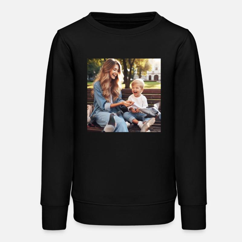 Mère et fils - Sweat ado bio Stanley/Stella - noir
