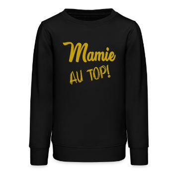 MAMIE - Sweat ado bio Stanley/Stella - noir - Devant - AI Model Teenager Male light (155cm)