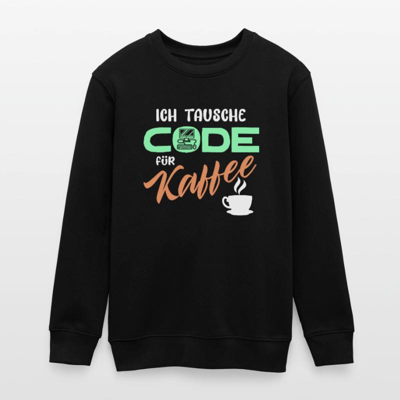 Code Developer Statement Programmer Computer Teens Organic Sweatshirt by Stanley/Stella
