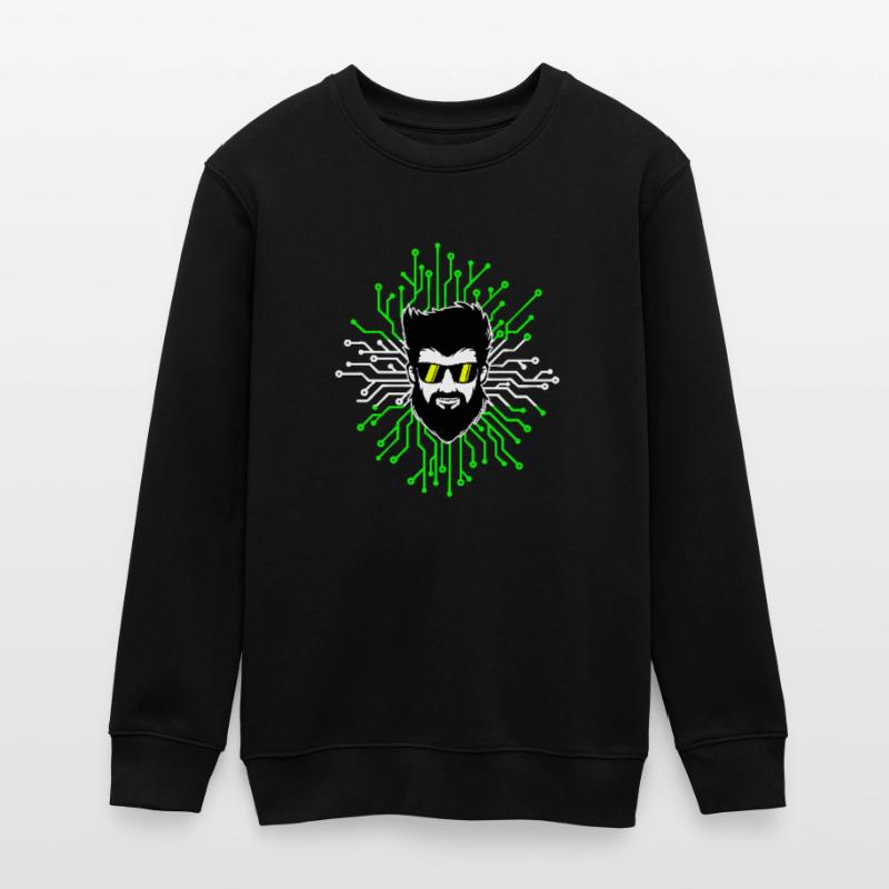 Computerfreak Developer Open Source Code Skripting Teenager Organic Sweatshirt Mini Changer von Stanley/Stella