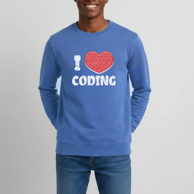 Développeur Heart Coding Statement Programmeur Sweat ado bio Stanley/Stella