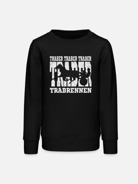 Dekoratives Traber Design - Teenager Organic Sweatshirt Mini Changer von Stanley/Stella - Schwarz
