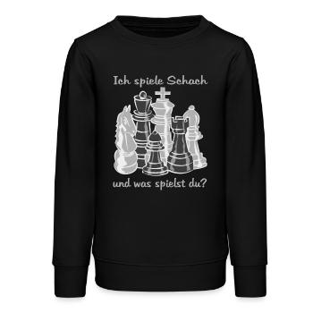 Schach figuren - Teenager Organic Sweatshirt Mini Changer von Stanley/Stella - Schwarz - Vorne - AI Model Teenager Male light (155cm)
