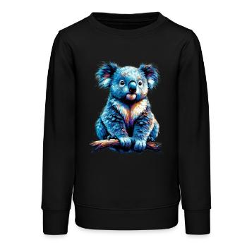 Koala - Teenager Organic Sweatshirt Mini Changer von Stanley/Stella - Schwarz - Vorne - AI Model Teenager Male light (155cm)