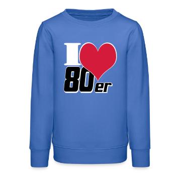 80s Party Retro Fun Shirt, chemise à thème des années 80 (25) - Sweat ado bio Stanley/Stella - carolina blue - Devant - AI Model Teenager Male dark (155cm)