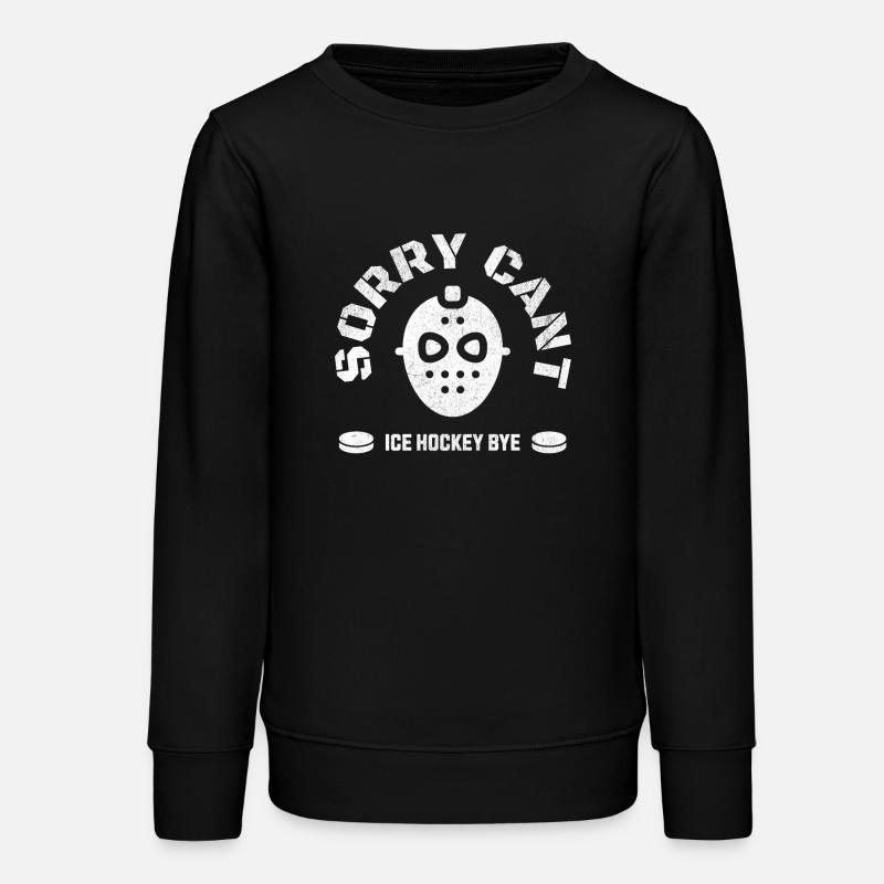 Abstrait de hockey avec masque de hockey sur glace - Sweat ado bio Stanley/Stella - noir