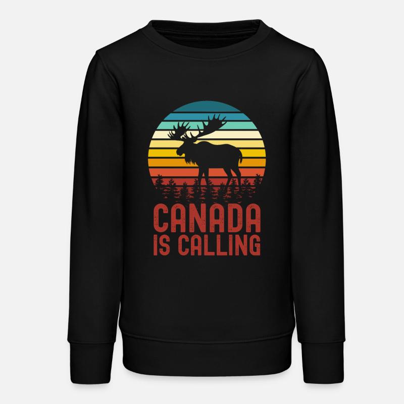 Orignal du Canada - Sweat ado bio Stanley/Stella - noir