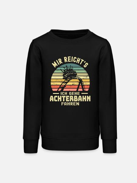 Achterbahn - Teenager Organic Sweatshirt Mini Changer von Stanley/Stella - Schwarz