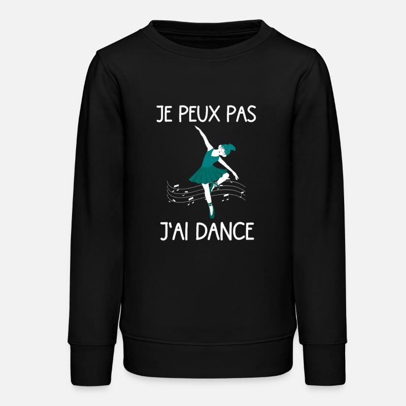 I can't I dance fun gift idea - Teens Organic Sweatshirt by Stanley/Stella - black