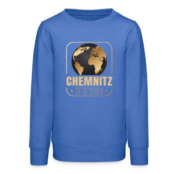 Chemnitz - Teenager Organic Sweatshirt Mini Changer von Stanley/Stella - carolina Blue - Vorne - AI Model Teenager Male dark (155cm)