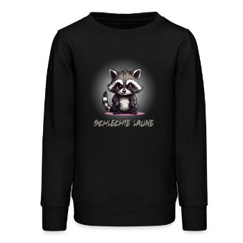 Sorry - Schlechte Laune - Teenager Organic Sweatshirt Mini Changer von Stanley/Stella - Schwarz - Vorne - AI Model Teenager Male light (155cm)