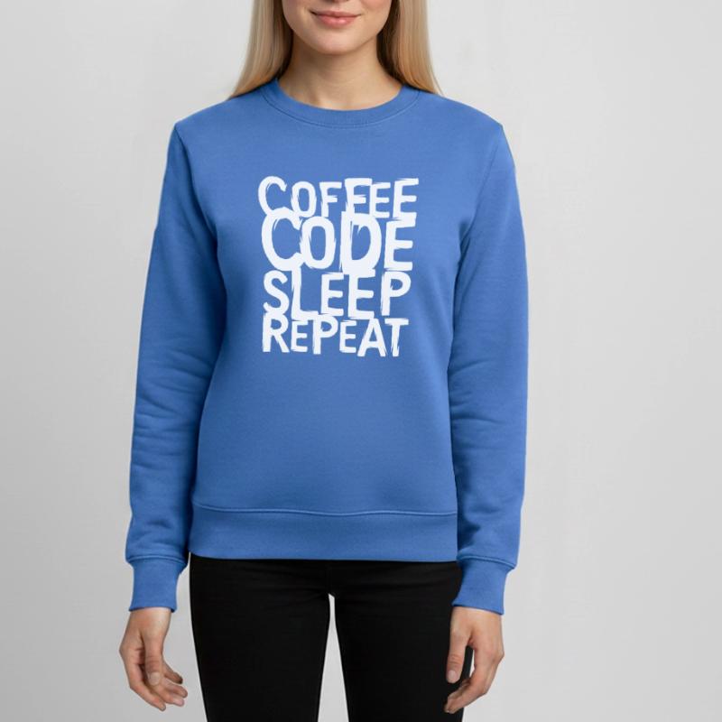coffee code Programmer - Computer Science Work Logo Teens Organic Sweatshirt by Stanley/Stella