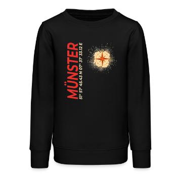 Münster - Teenager Organic Sweatshirt Mini Changer von Stanley/Stella - Schwarz - Vorne - AI Model Teenager Male light (155cm)