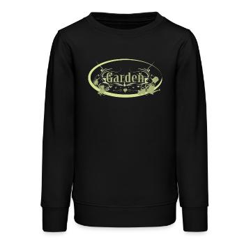 Panneau de jardin vintage anglais avec outils - Sweat ado bio Stanley/Stella - noir - Devant - AI Model Teenager Male light (155cm)