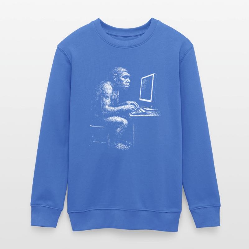 Digital Coder Homo Erectus Geschenk Teenager Organic Sweatshirt Mini Changer von Stanley/Stella