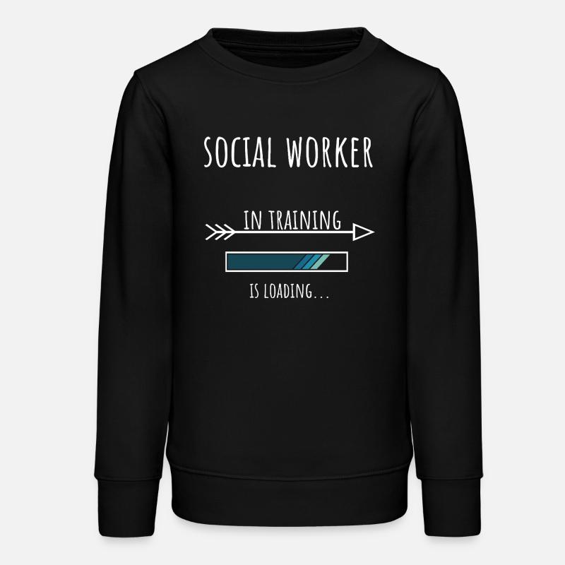 Social Worker Gift Profession Education - Teens Organic Sweatshirt by Stanley/Stella - black