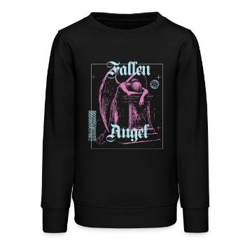 Himmlische Engelillustration - Teenager Organic Sweatshirt Mini Changer von Stanley/Stella - Schwarz - Vorne - AI Model Teenager Male light (155cm)