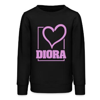 Bachelorette Diora - Teens Organic Sweatshirt by Stanley/Stella - black - Front - AI Model Teenager Male light (155cm)