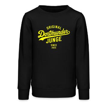 Echter Dortmund Hoodie Shirt Tasse Strampler - Teenager Organic Sweatshirt Mini Changer von Stanley/Stella - Schwarz - Vorne - AI Model Teenager Male light (155cm)