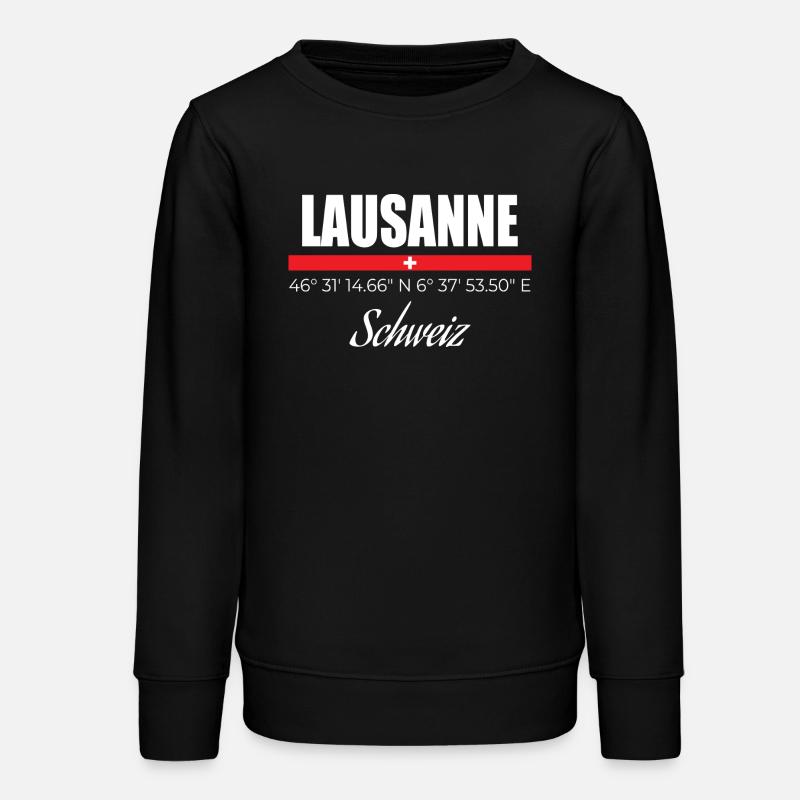 Lausanne - Sweat ado bio Stanley/Stella - noir