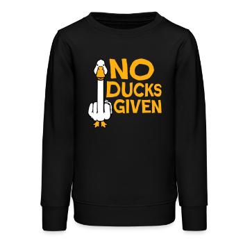 Gans No Ducks Given Mittelfinger Freche Ente Cool - Teenager Organic Sweatshirt Mini Changer von Stanley/Stella - Schwarz - Vorne - AI Model Teenager Male light (155cm)