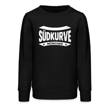 München Südkurve Hoodie – Stolz aus der Kurve - Teenager Organic Sweatshirt Mini Changer von Stanley/Stella - Schwarz - Vorne - AI Model Teenager Male light (155cm)