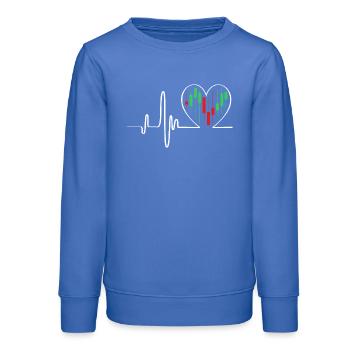 Trading Finanzen Aktien Geld Bitcoin Kapital - Teenager Organic Sweatshirt Mini Changer von Stanley/Stella - carolina Blue - Vorne - AI Model Teenager Male dark (155cm)